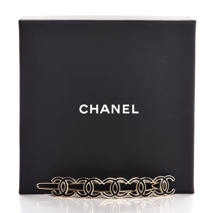 Chanel Metal CC Hair Clip Barrette Gold 6 of 6