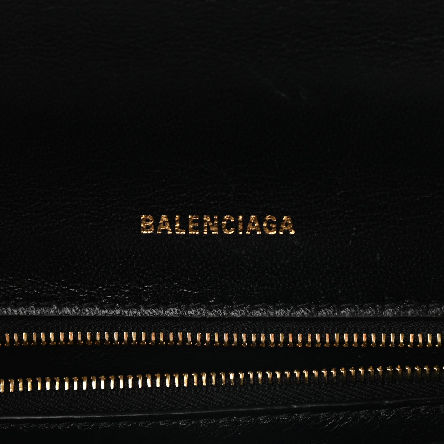 Balenciaga Shiny Box Calfskin Small Hourglass Top Handle Bag Black 6 of 8