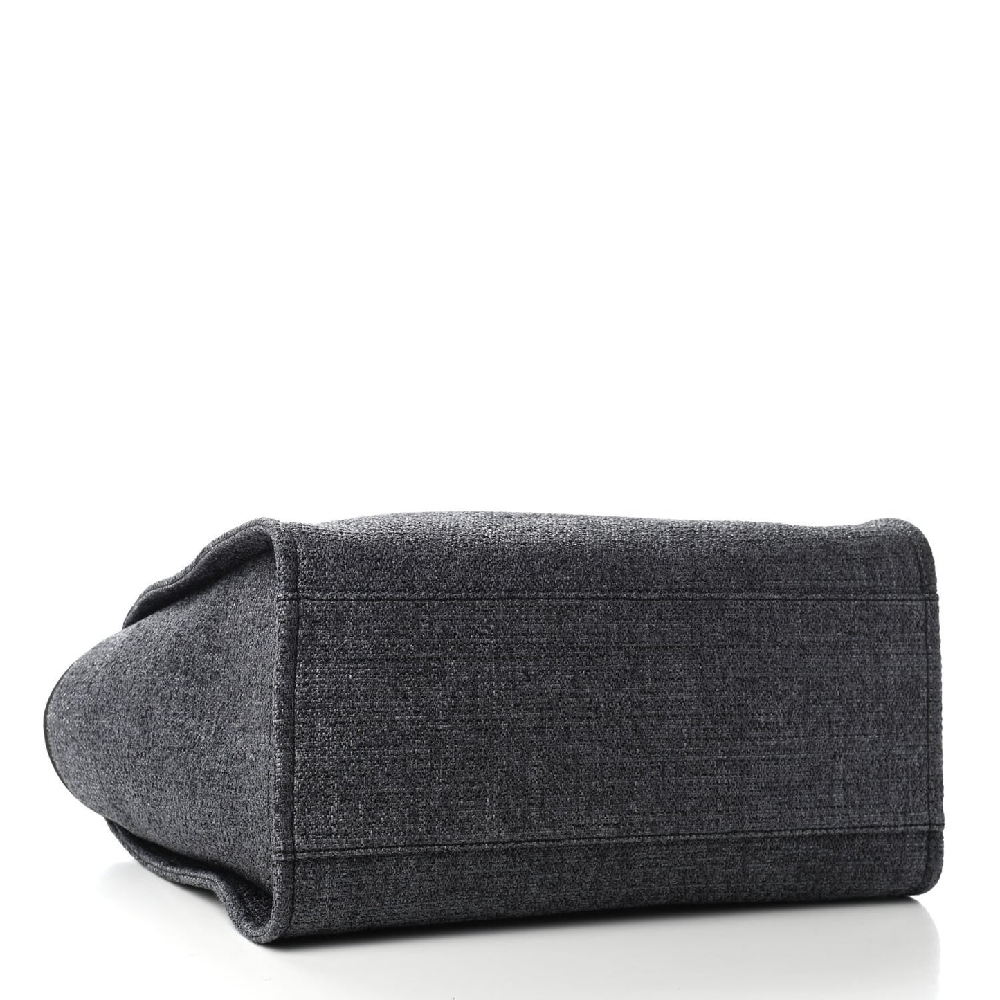 Lurex Boucle Medium Deauville Tote Black