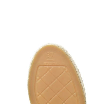 Chanel Suede Pearl CC Espadrilles 37 Black 6 of 7