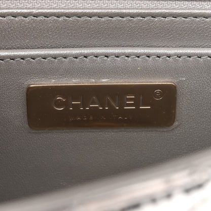 Chanel Mirror Calfskin Metallic Calfskin Medium Hollywood Boulevard Flap With Star Coin Purse Silvery 7 of 11