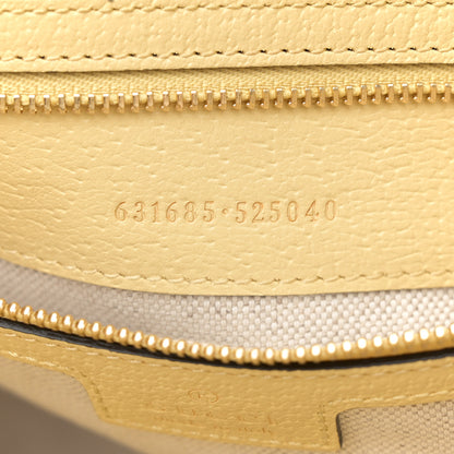 Gucci Monogram Jumbo GG Textured Dollar Calfskin Medium Ophidia Shopping Tote Beige Yellow 7 of 11