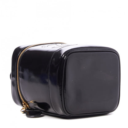 Chanel Patent Vanity Cosmetic Case Black 3 of 9