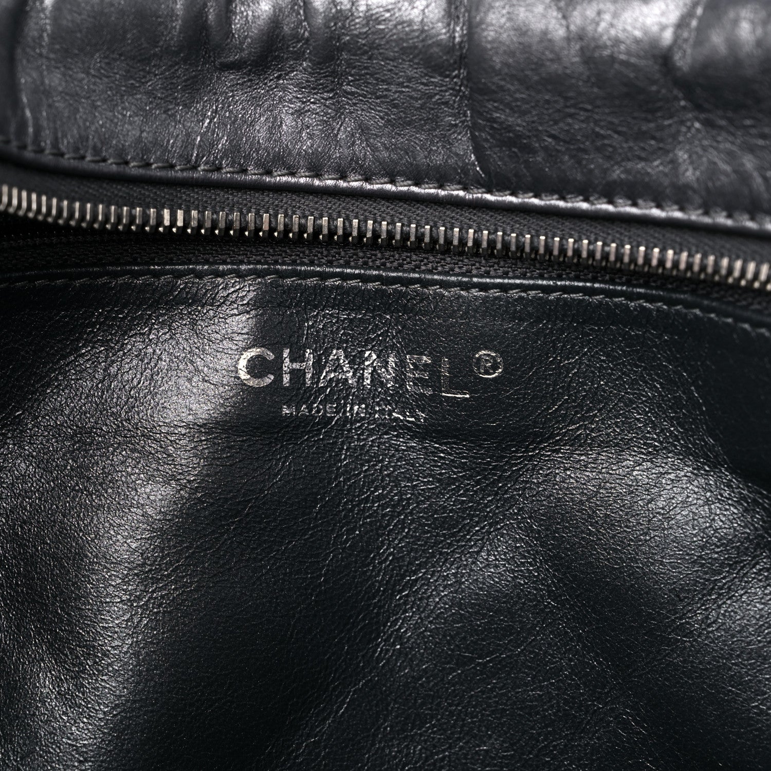 Chanel Metallic Aged Calfskin Quilted Large Reissue Camera Case Silver 5 of 11