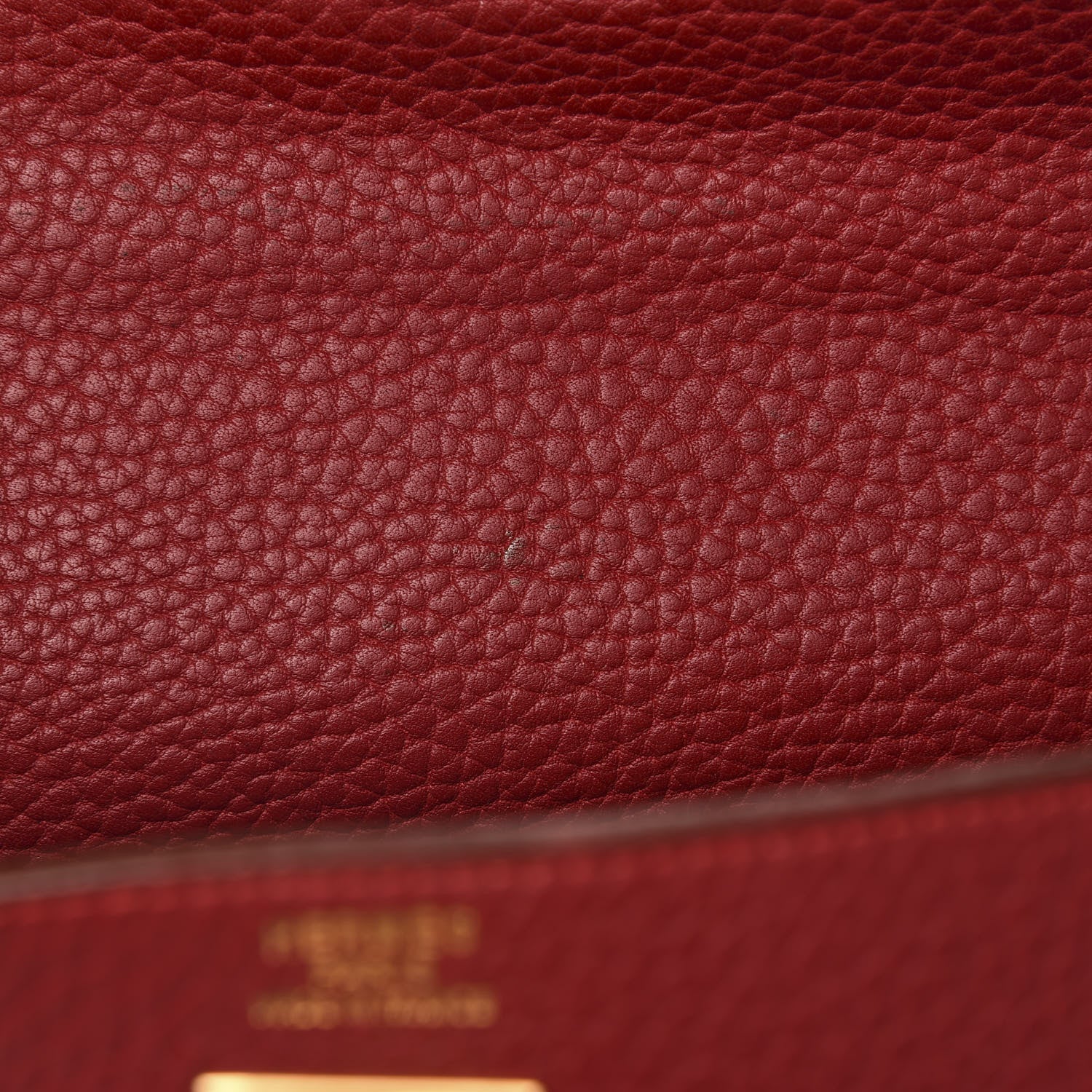 Hermes Fjord Kelly Retourne 35 Rouge Vif 8 of 17