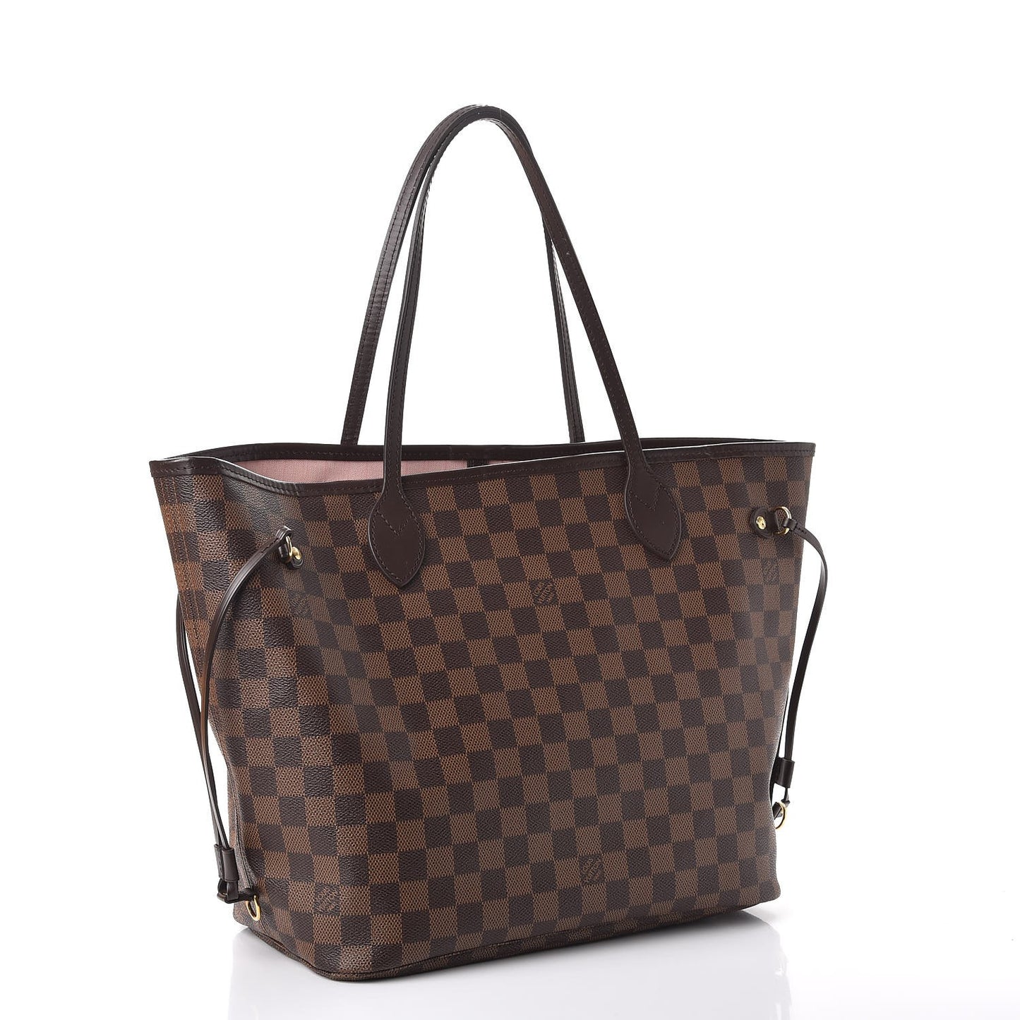 Damier Ebene Neo Neverfull MM Rose Ballerine