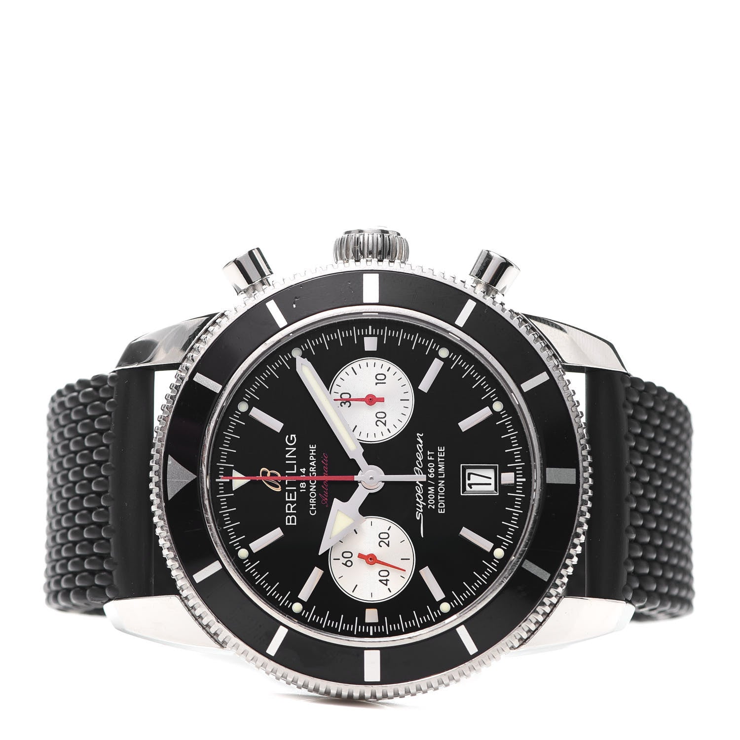 Breitling Stainless Steel Rubber 46mm Superocean Heritage Limited Edition Automatic Watch Black A23320 2 of 6