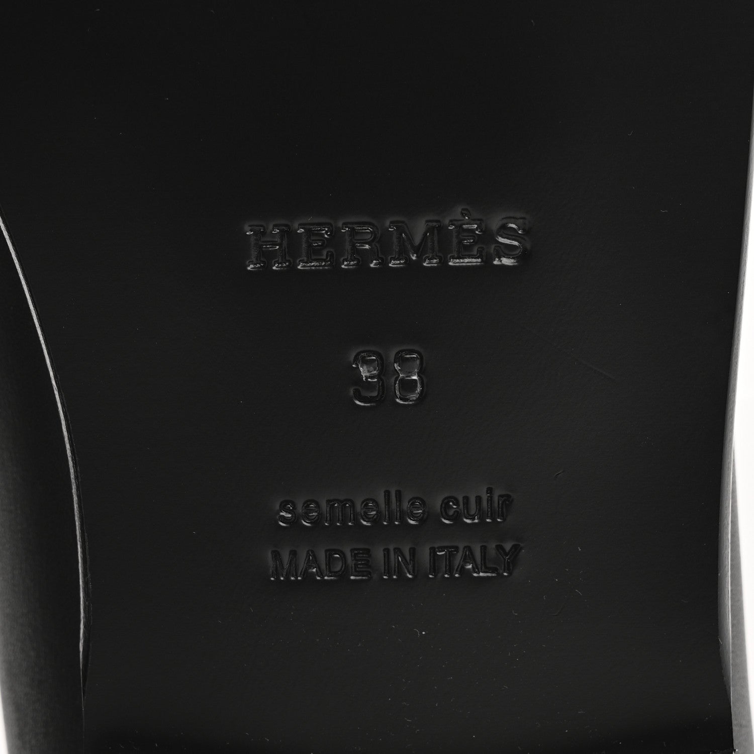 Hermes Calfskin Womens Destin Loafer 38 Black 8 of 10