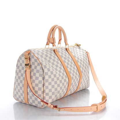 Louis Vuitton Damier Azur Keepall Bandouliere 45 3 of 9