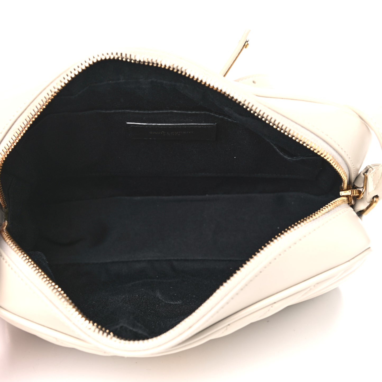Calfskin Matelasse Monogram Lou Camera Bag Crema Soft