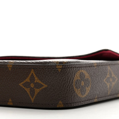 Louis Vuitton Monogram Pochette Felicie Chain Wallet Fuchsia 8 of 8