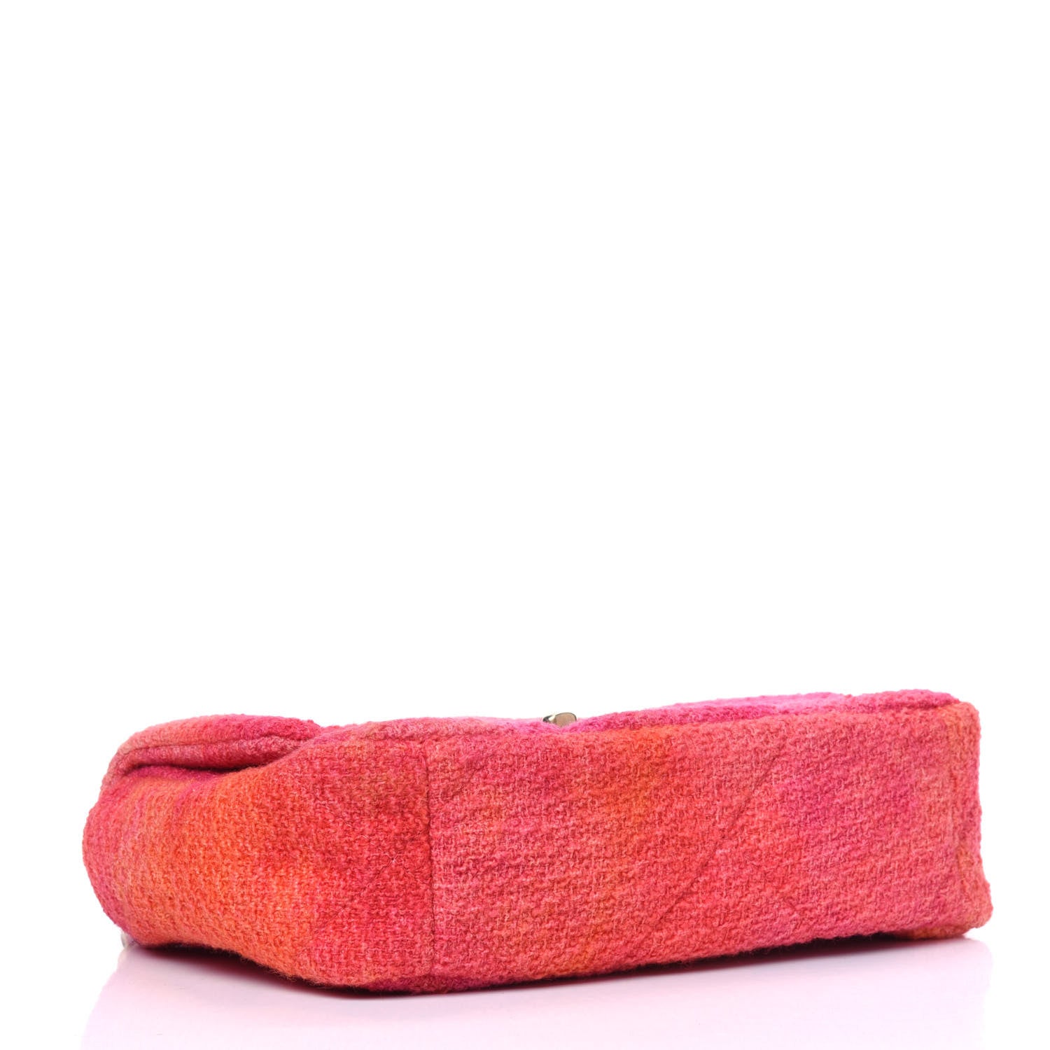 Chanel Tweed Quilted Medium Chanel 19 Flap Coral Pink 3 of 4