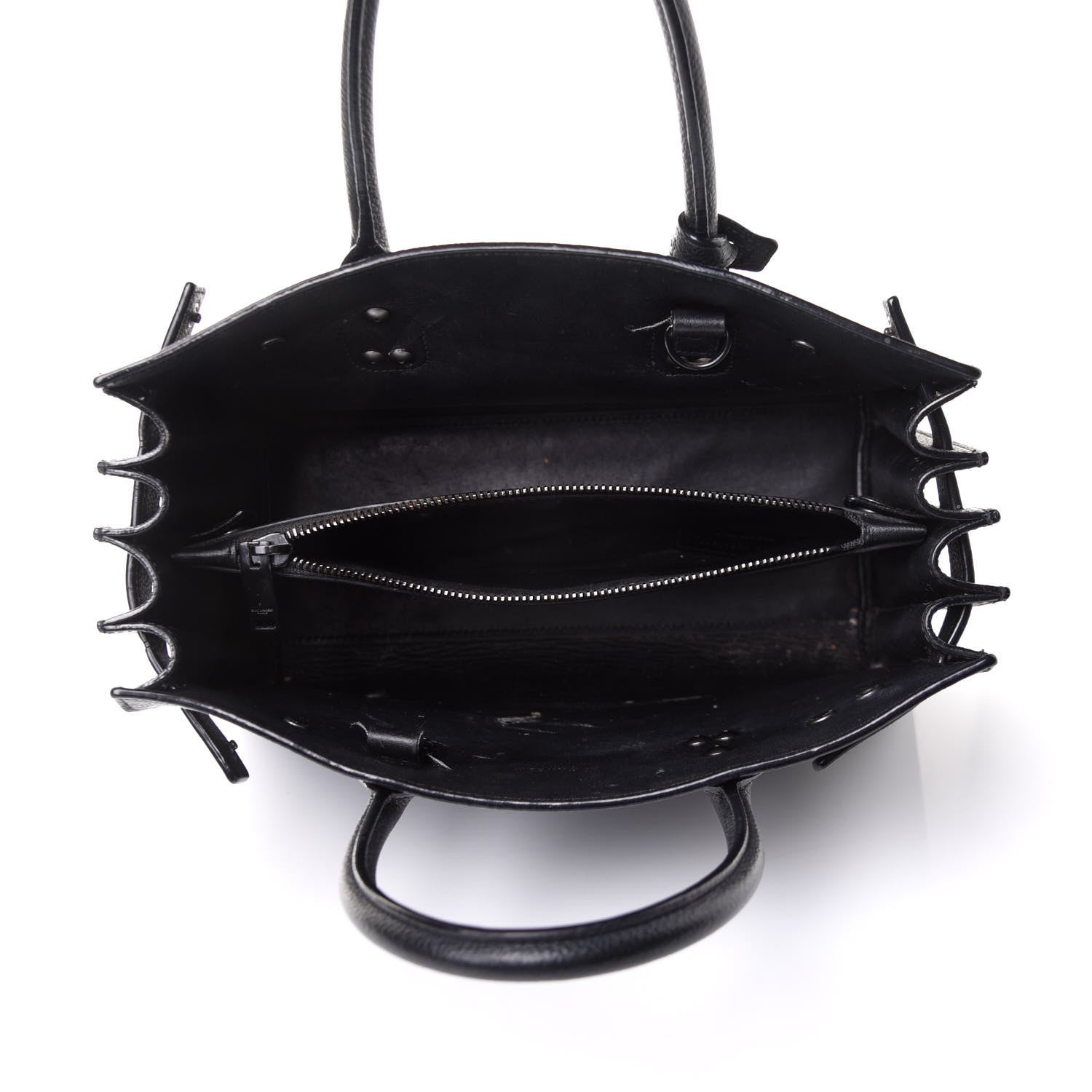 Saint Laurent Grained Calfskin Baby Sac De Jour Black 8 of 13