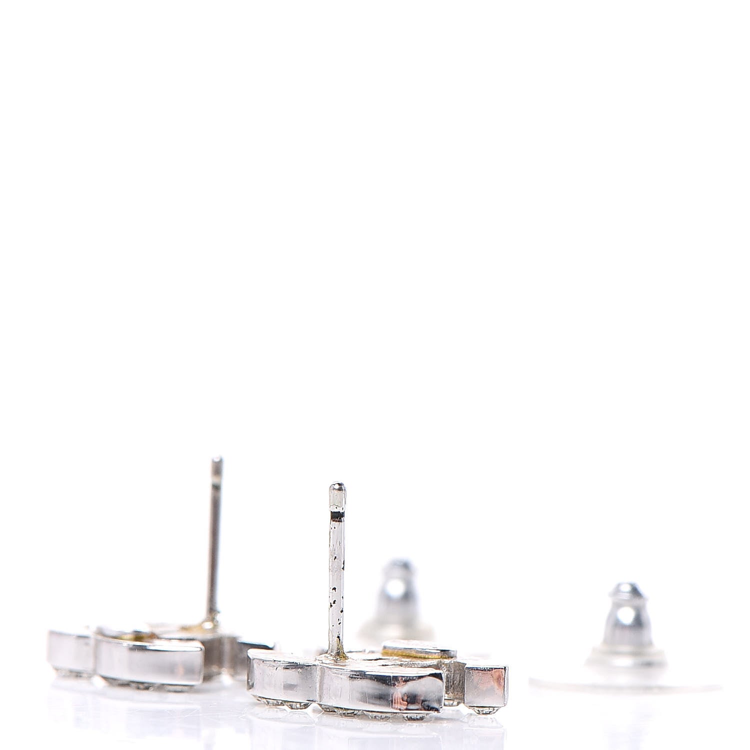 Chanel Crystal Mini Timeless CC Earrings 4 of 4