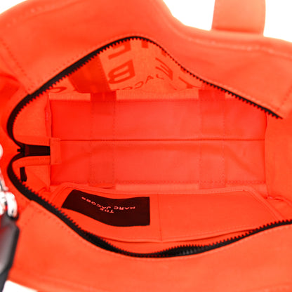 Marc Jacobs Cotton Canvas Medium The Traveler Tote Bag Orange 5 of 11