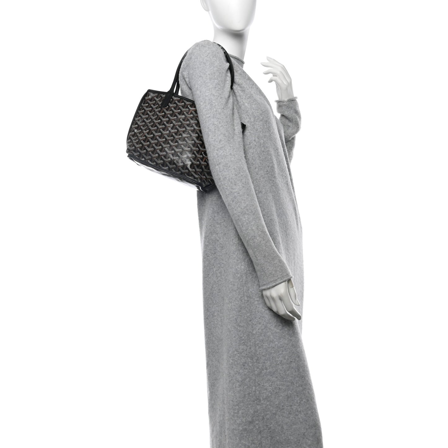 Goyardine Reversible Mini Anjou Black