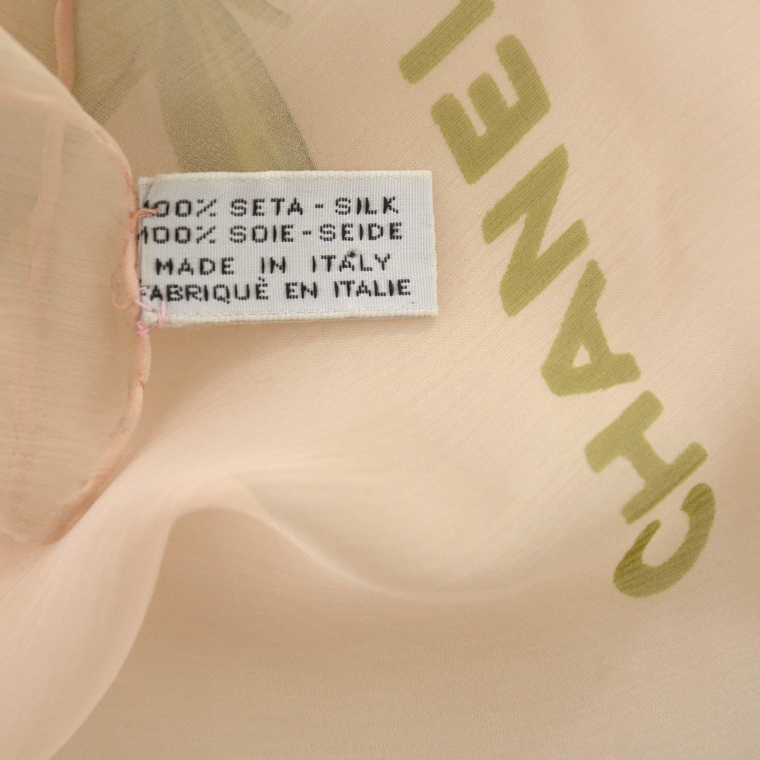 Chanel Silk Chiffon Camellia Scarf Pink 7 of 8