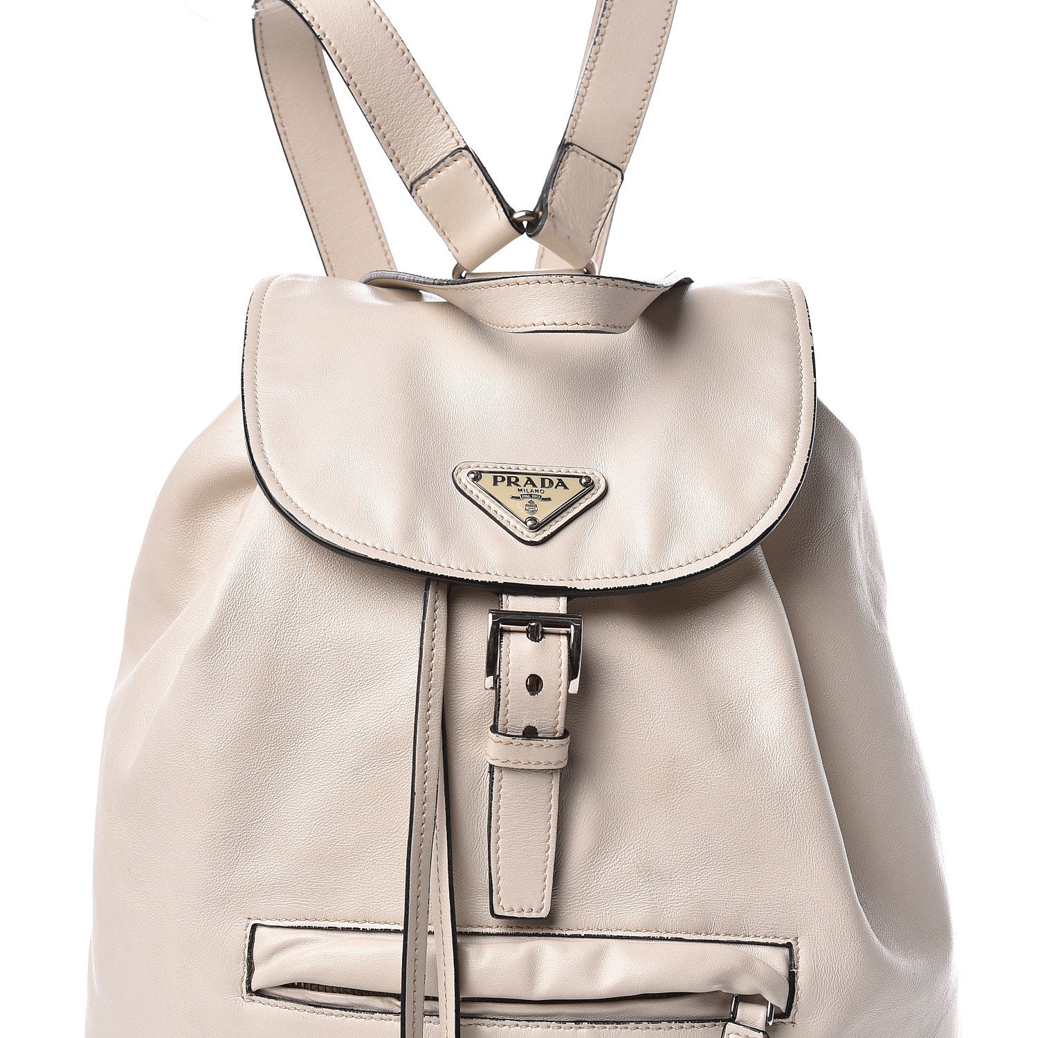 Prada Nappa Cinch Backpack Talco 13 of 21