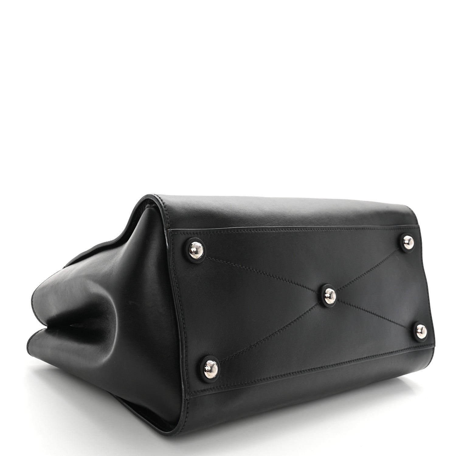 Miu Miu Soft Calfskin Top Handle Satchel Black 4 of 14