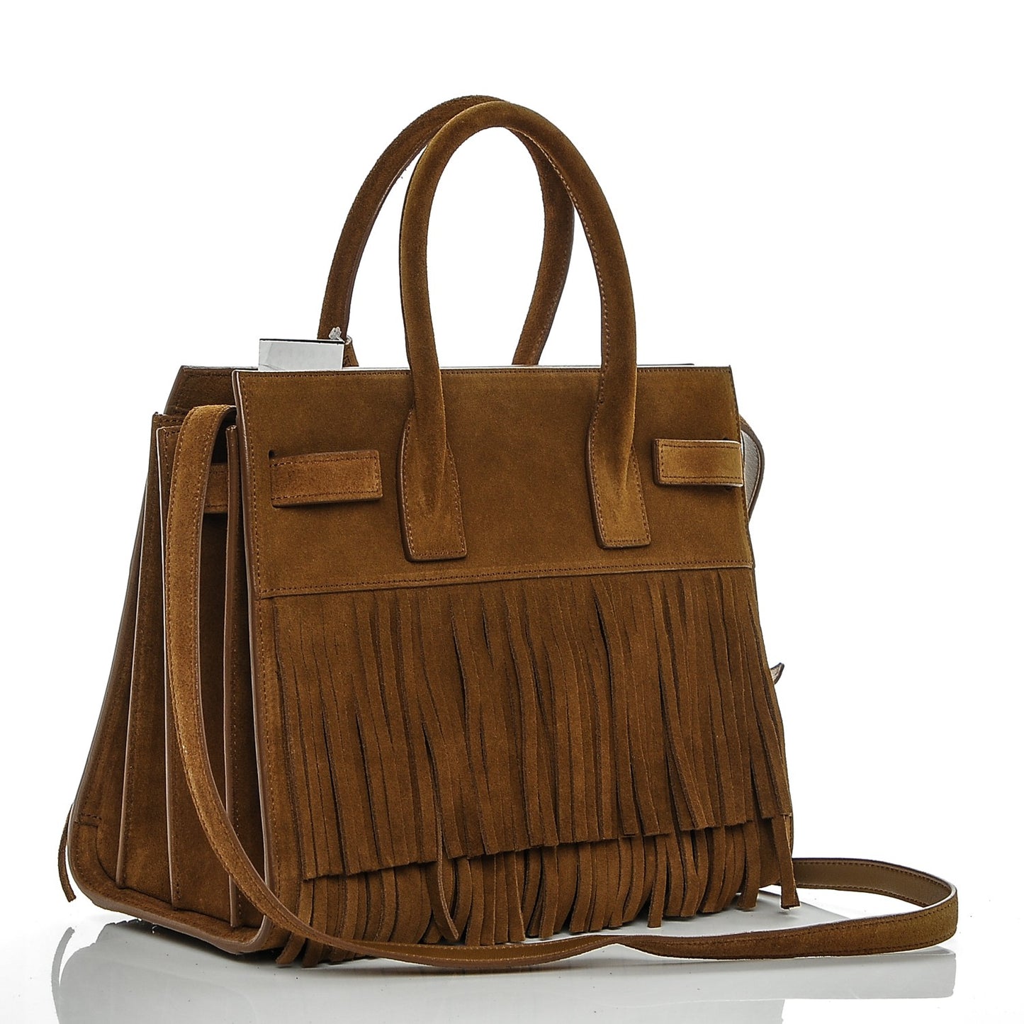 Suede Fringe Baby Sac De Jour Brown
