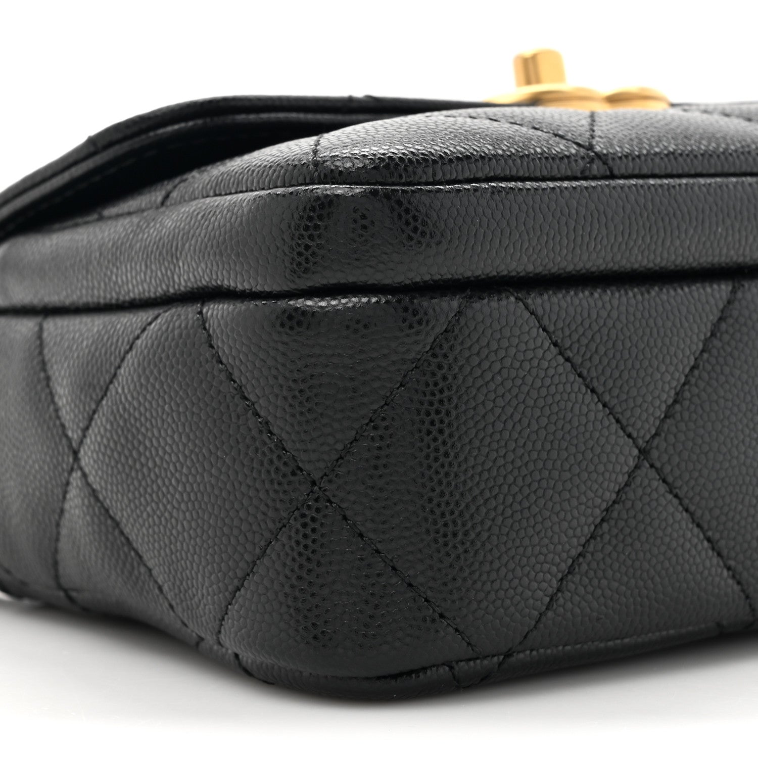 Chanel Shiny Caviar Quilted Mini Square Flap Black 9 of 10