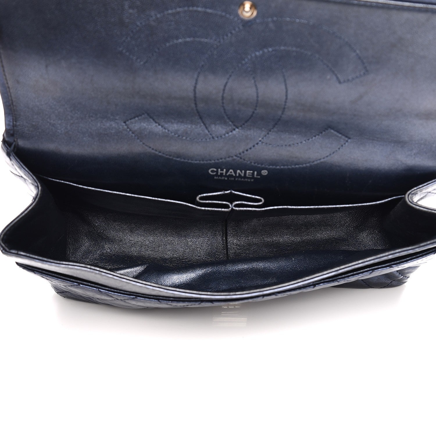 Chanel Metallic Calfskin 2.55 Reissue Flap 227 Blue 5 of 12