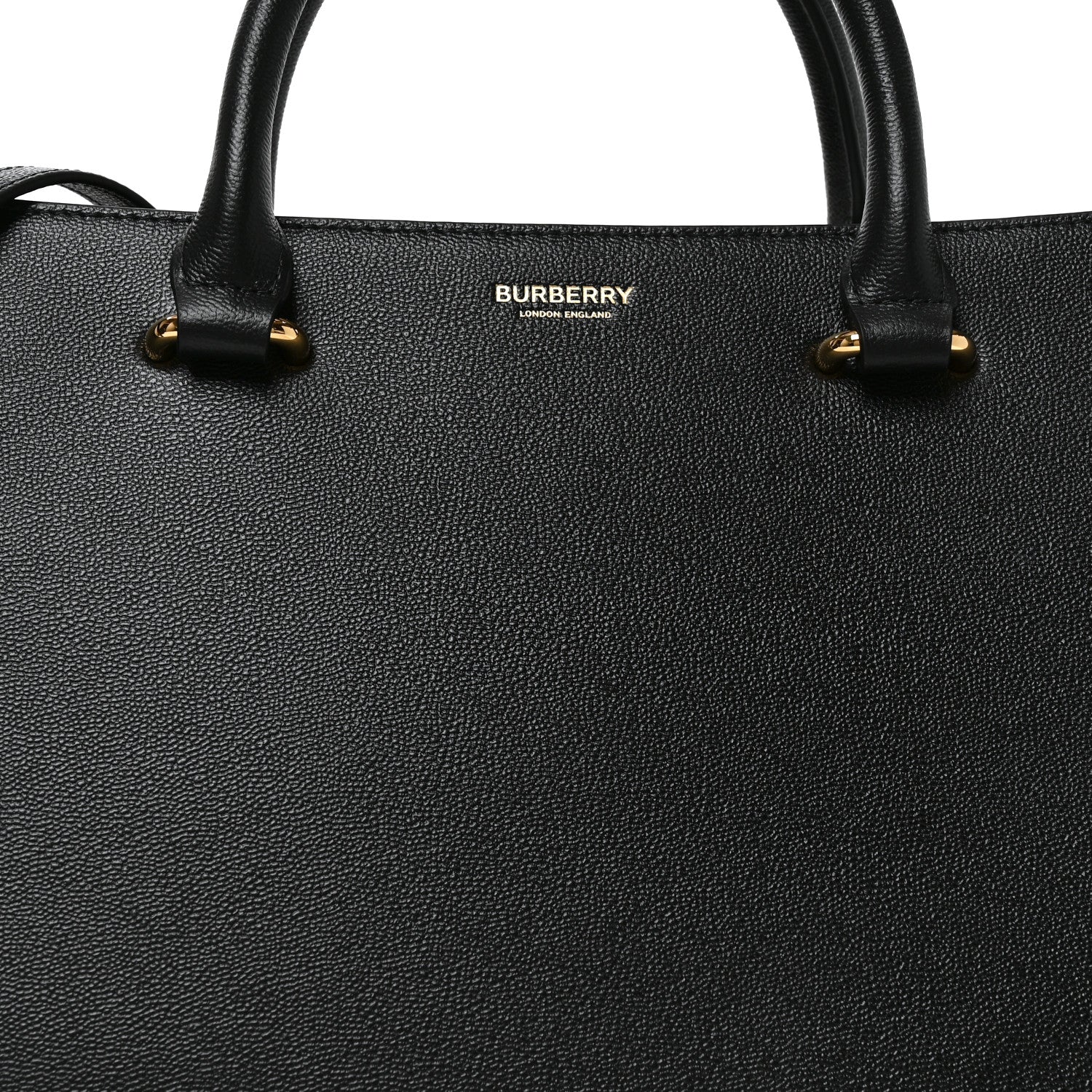 Burberry Calfskin Mega Check Small Banwell Tote Black 6 of 8