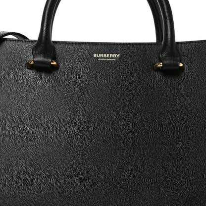 Burberry Calfskin Mega Check Small Banwell Tote Black 6 of 8