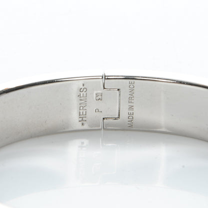 Hermes Enamel Narrow Clic Clac H Bracelet PM White 4 of 6