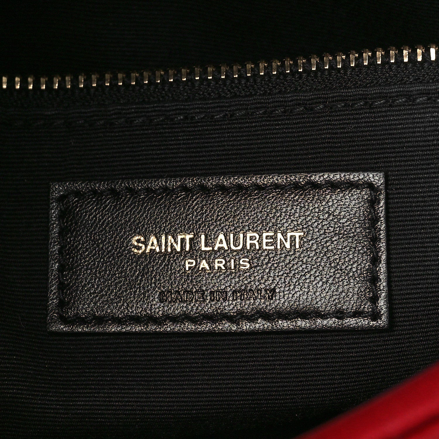 Saint Laurent Lambskin Quilted Toy Loulou Puffer Monogram Chain Satchel Red 5 of 13