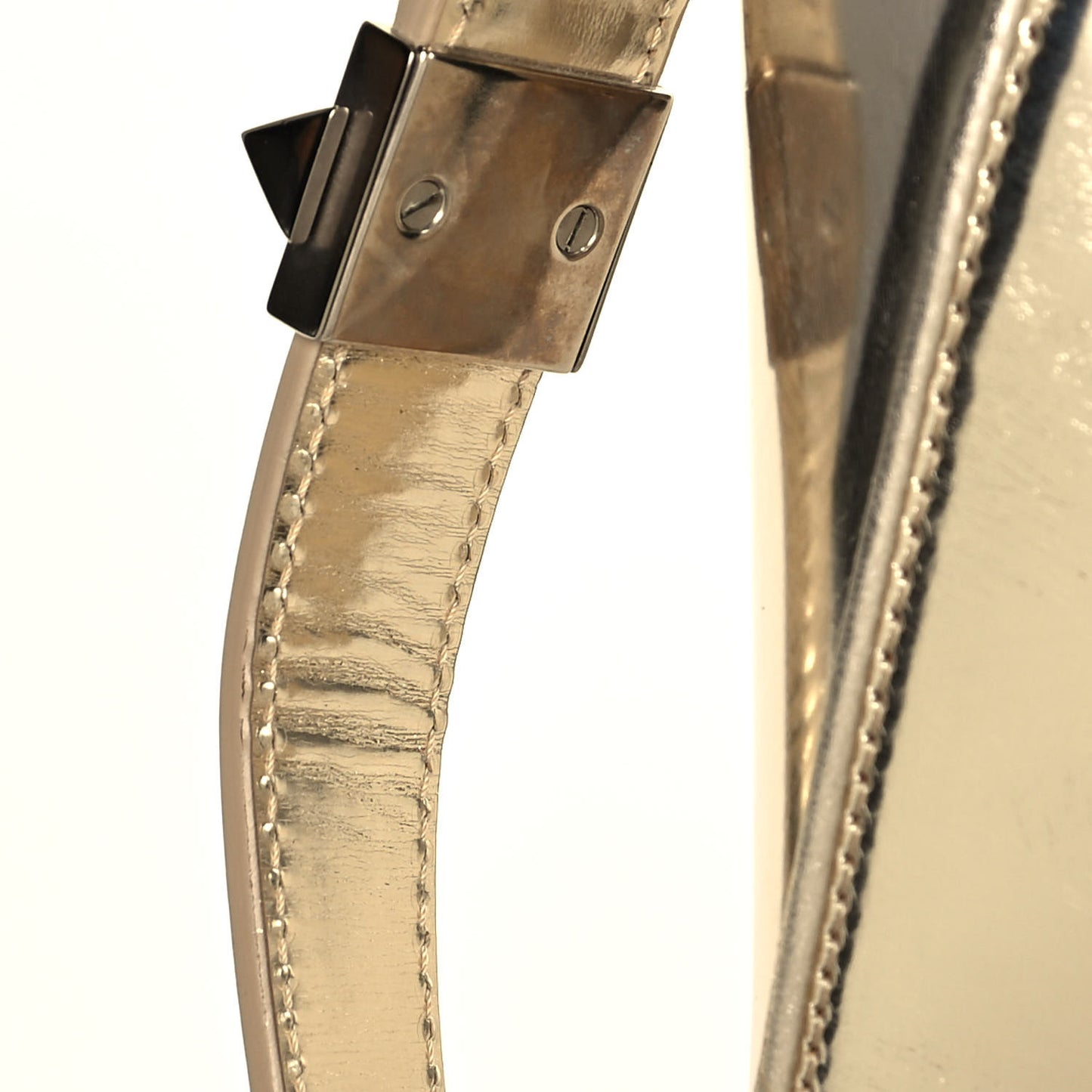 Metallic Calfskin Medium Antigona Gold
