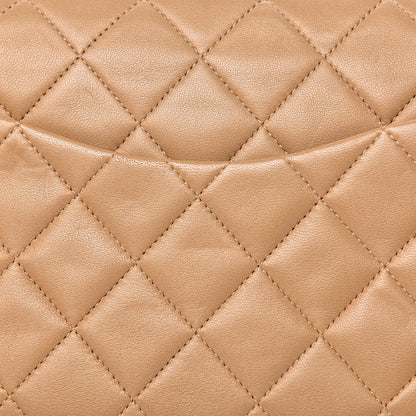 Chanel Lambskin Quilted Medium Double Flap Beige 11 of 14
