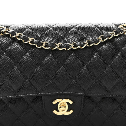 Chanel Caviar Quilted Medium Double Flap Black 8 of 10