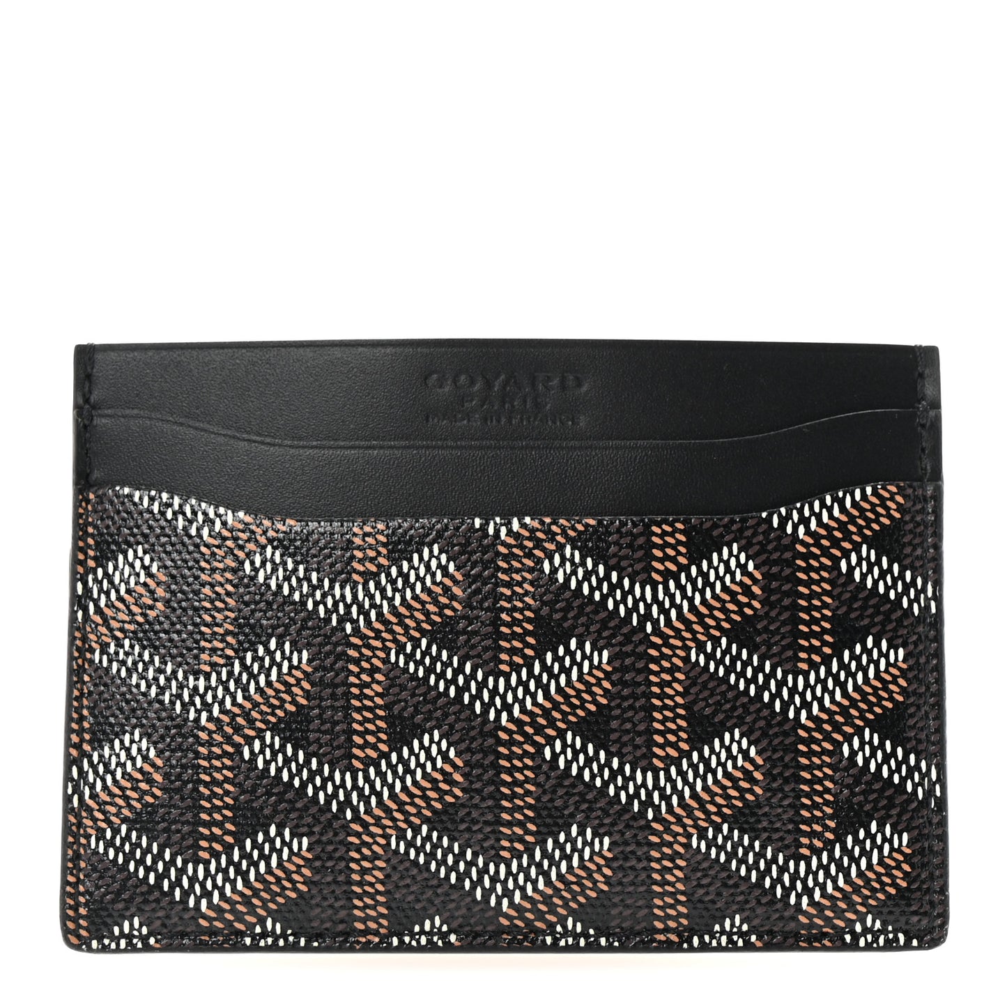 Goyardine Saint Sulpice Card Holder Black