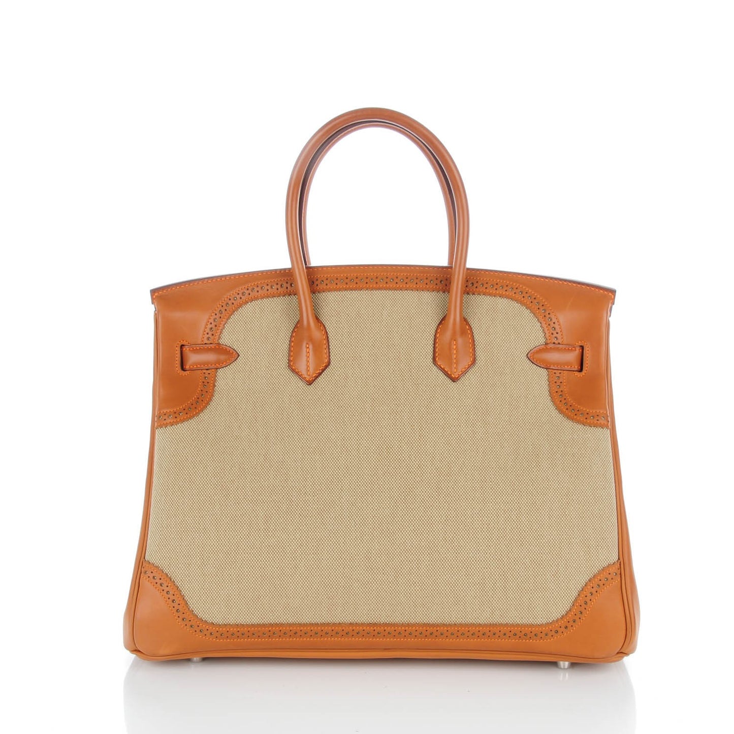 Barenia Toile Ghillies Birkin 35 Fauve