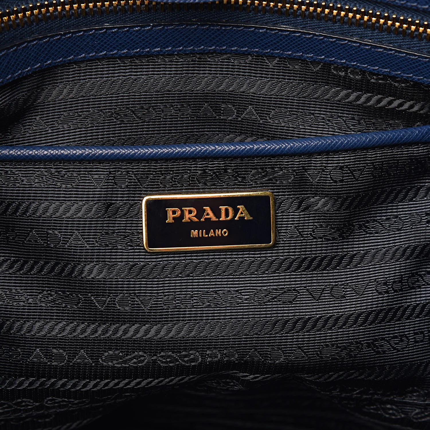 Prada Saffiano Lux Large Tote Bluette 6 of 20