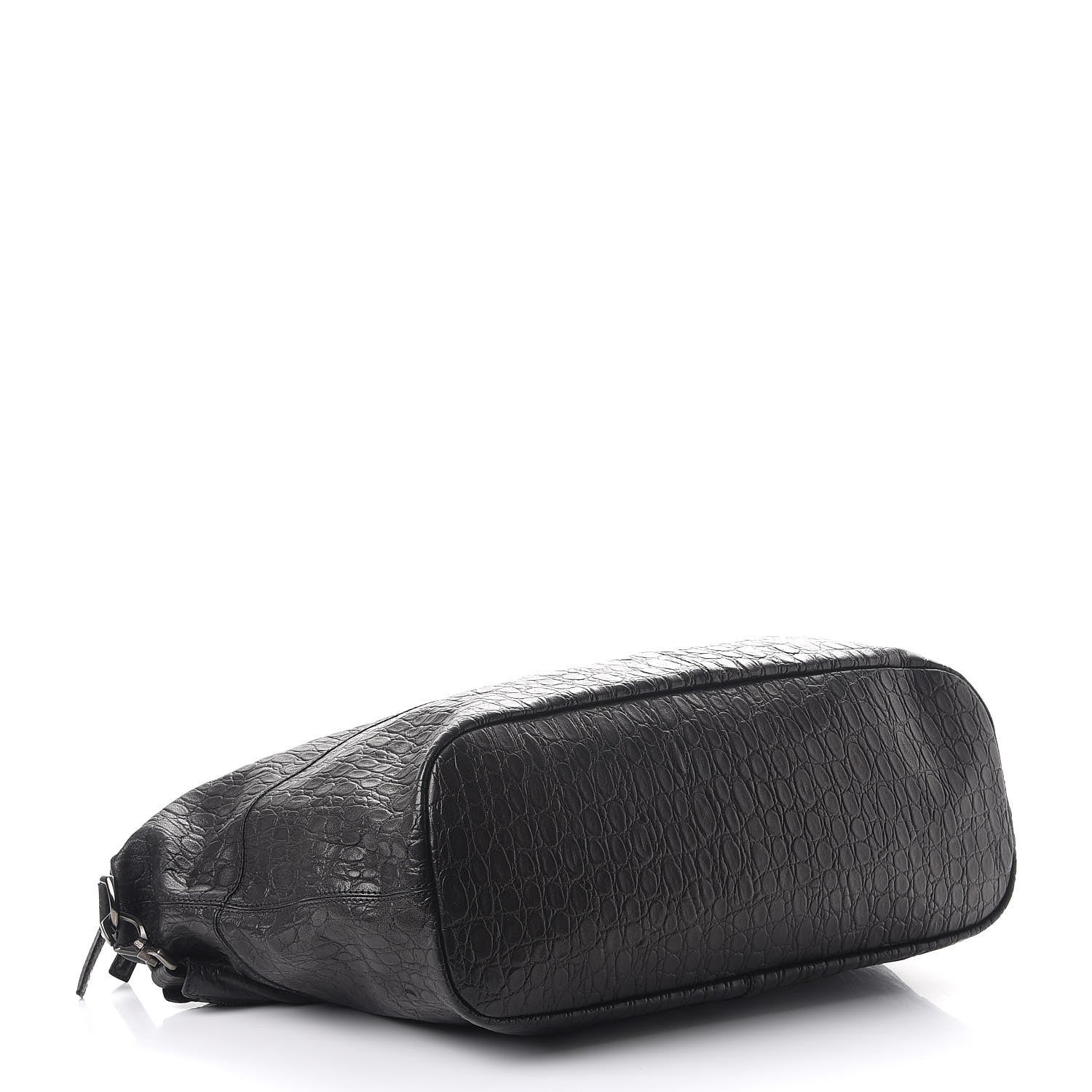 Givenchy Calfskin Crocodile Embossed Large Nightingale Black 5 of 9