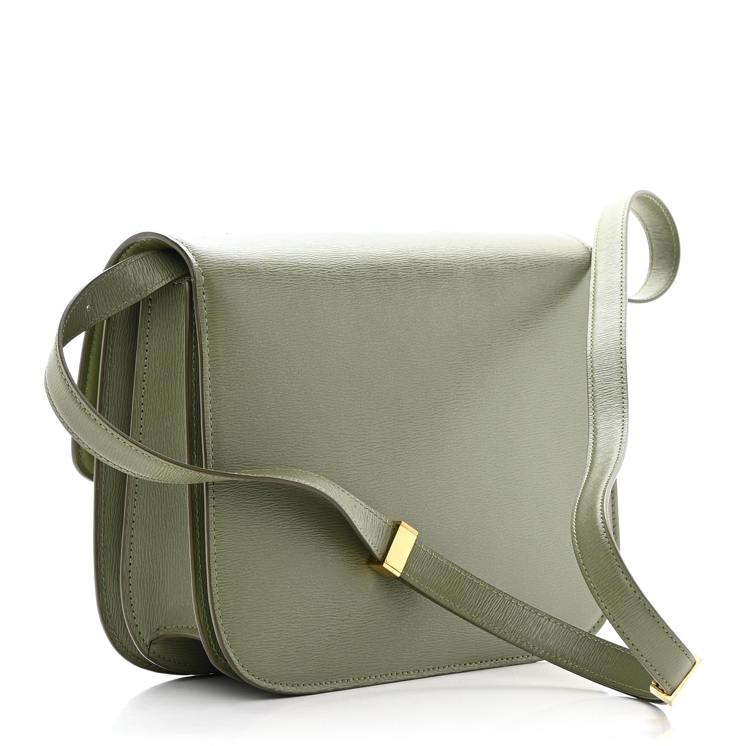 Celine Liege Calfskin Medium Classic Box Flap Bag Army Green 3 of 15