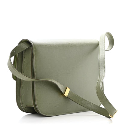 Celine Liege Calfskin Medium Classic Box Flap Bag Army Green 3 of 15