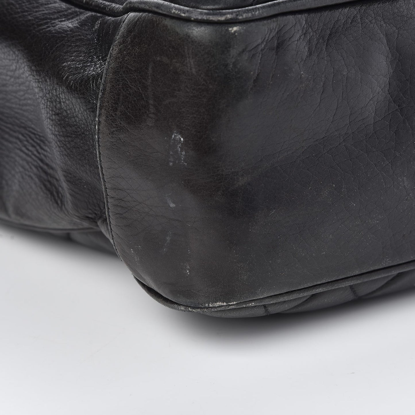 Lambskin Quilted Shoulder Bag Black