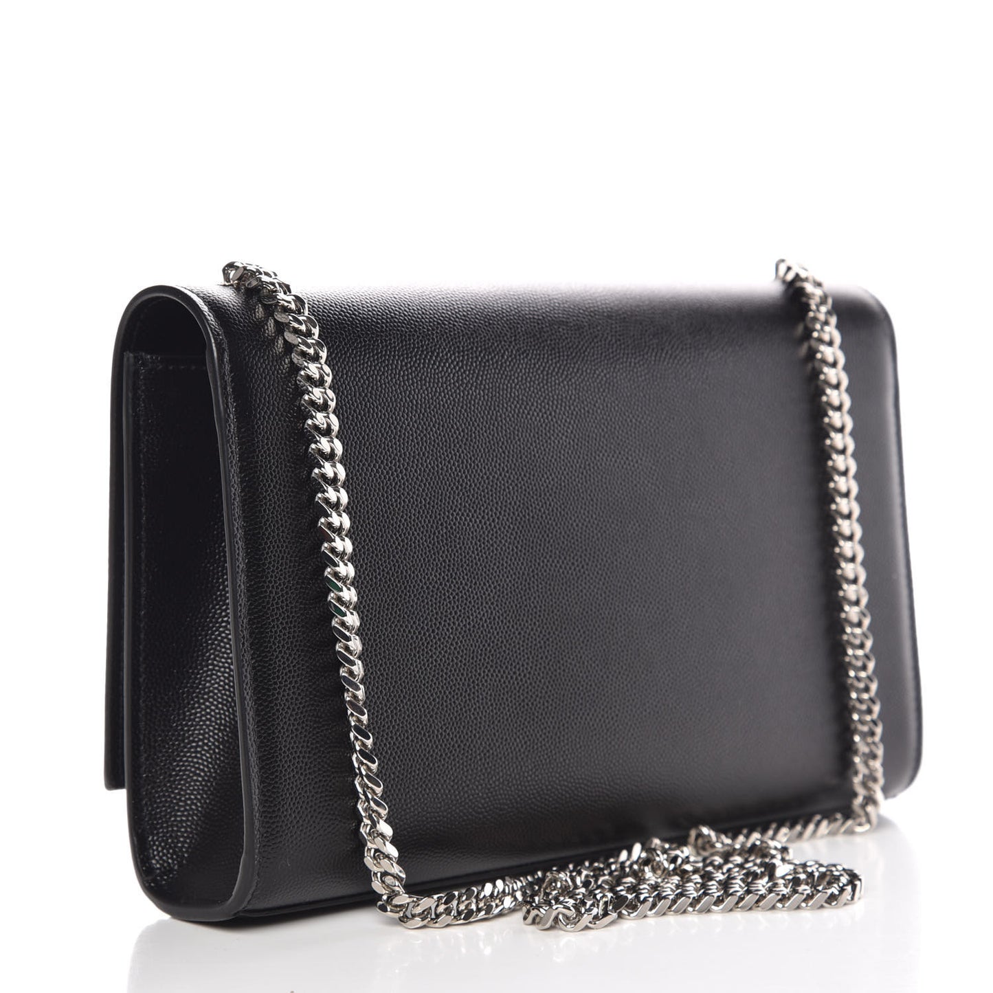 Grain De Poudre Medium Classic Monogram Kate Satchel Black