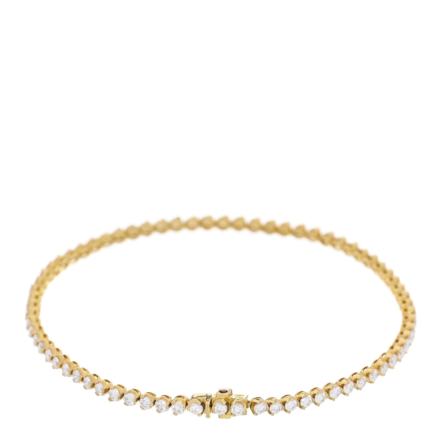 18K Yellow Gold Diamond 2.35ctw Tennis Bracelet