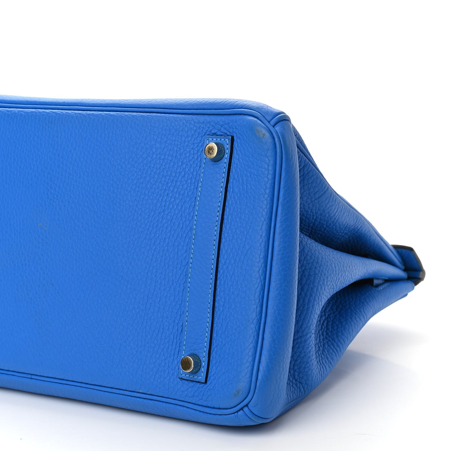 Taurillon Clemence Birkin 35 Bleu Hydra