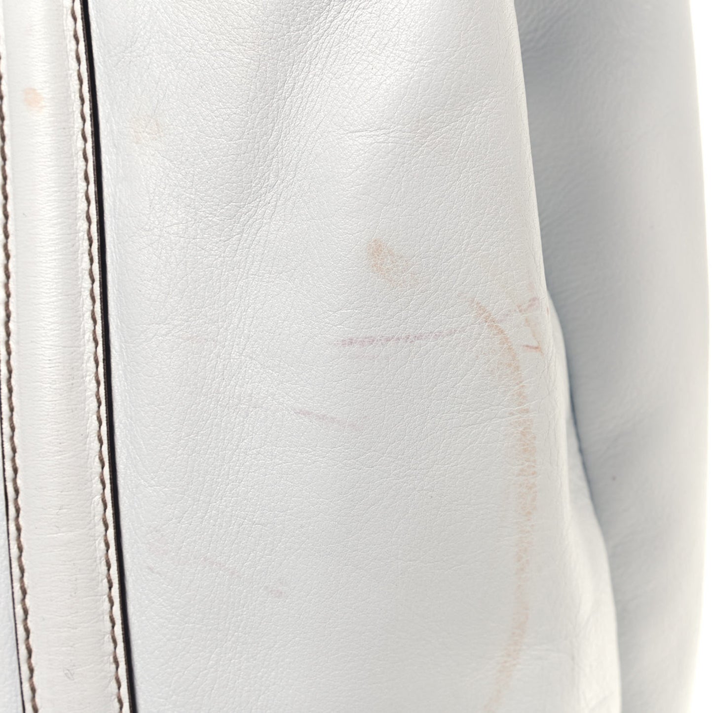 Calfskin Large Britt Shoulder Bag Off White