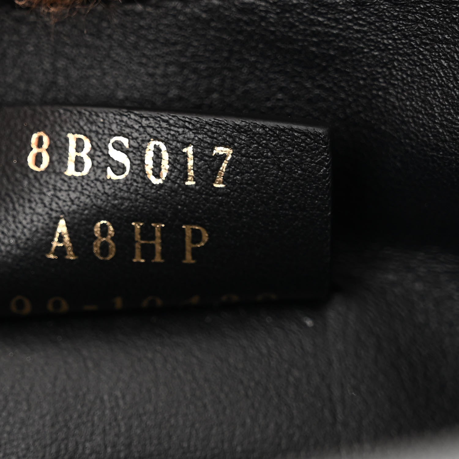 Fendi Shearling Vitello Dolce Macro FF 1974 Mini Baguette Tobacco Black 7 of 11