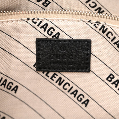 Balenciaga X GUCCI GG Supreme Monogram Neo Classic Silver Hardware City Beige Ebony 6 of 10