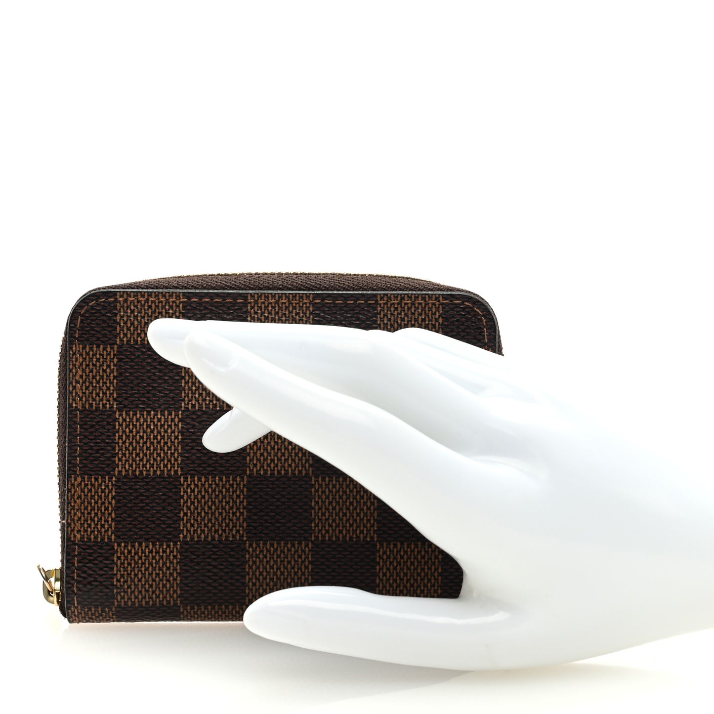 Damier Ebene Zippy Coin Purse Rose Ballerine