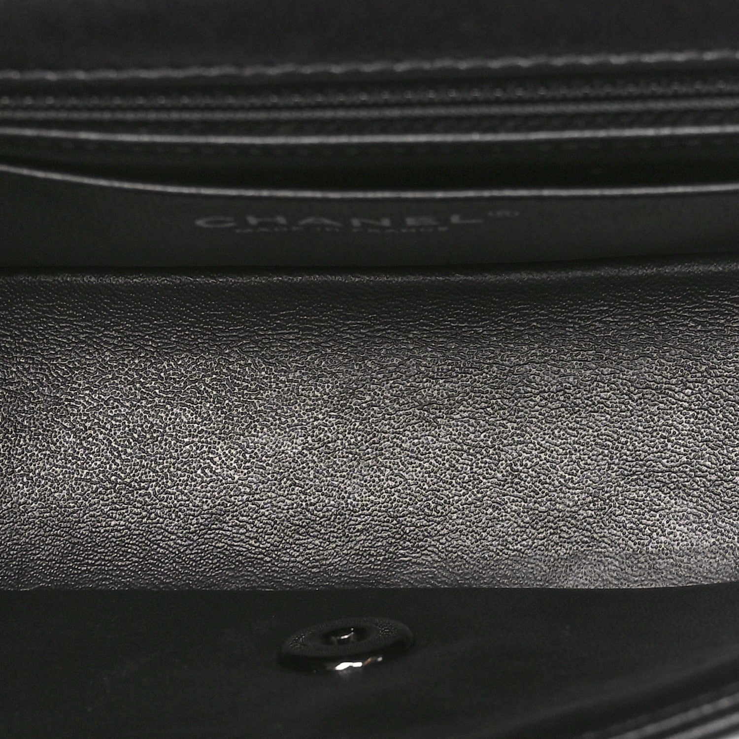 Chanel Lambskin Chevron Quilted Mini Rectangular Flap So Black 5 of 10