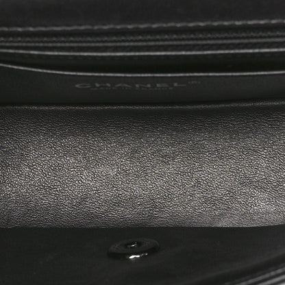 Chanel Lambskin Chevron Quilted Mini Rectangular Flap So Black 5 of 10