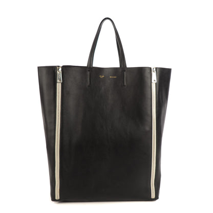 Celine Lambskin Large Vertical Gusset Cabas Black 1 of 8